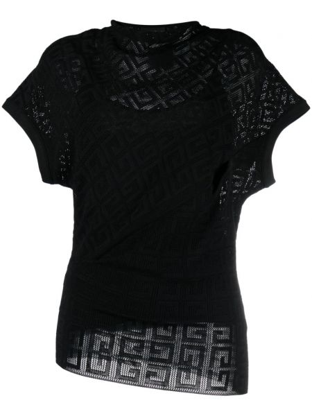 Жакардова тениска Givenchy черно