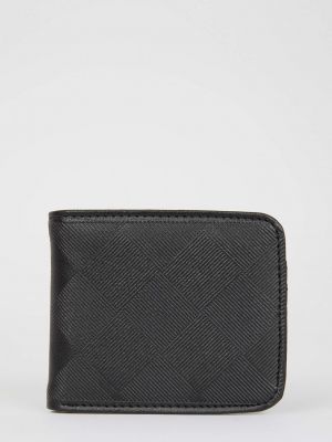 Kožená peňaženka z ekologickej kože Defacto sivá