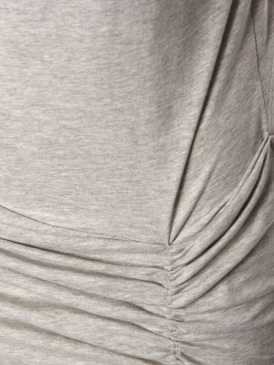 Bavlněné mini šaty jersey Giuseppe Di Morabito šedé
