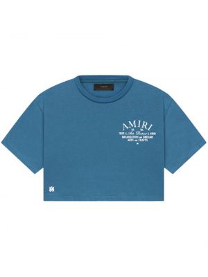 T-shirt di cotone Amiri blu
