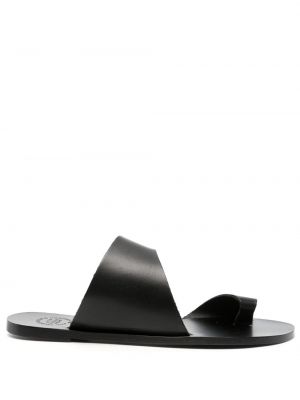 Černé kožené sandály Atp Atelier
