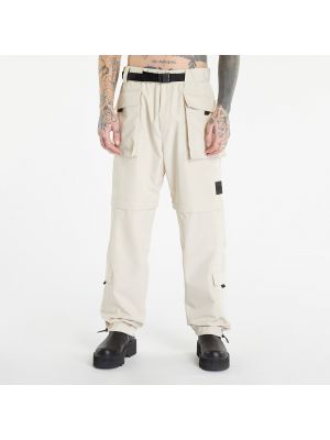 Παντελόνι με φερμουάρ από λυγαριά Calvin Klein μπεζ