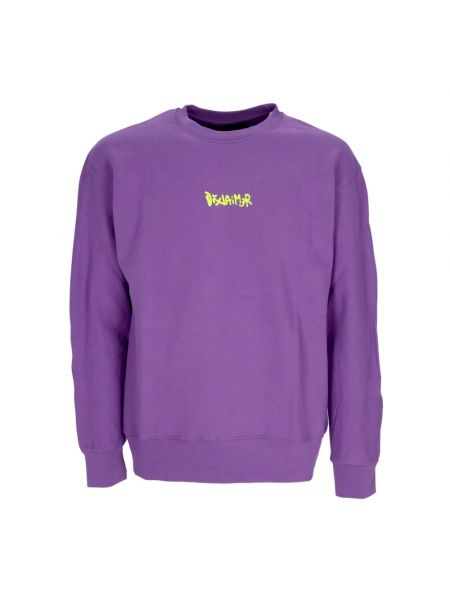 Sweatshirt mit rundhalsausschnitt Disclaimer lila