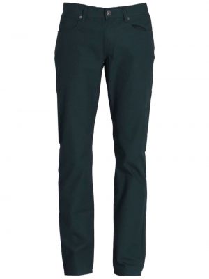 Памучни прав панталон Armani Exchange зелено