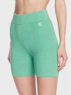 Спортни шорти slim Calvin Klein Jeans зелено