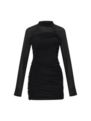 Sukienka drapowana Helmut Lang czarna