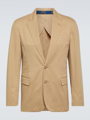 Blazer di cotone Polo Ralph Lauren beige