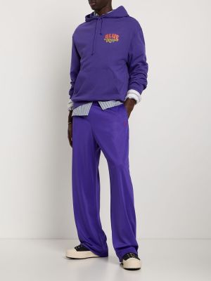 Pantaloni cu picior drept Bluemarble violet