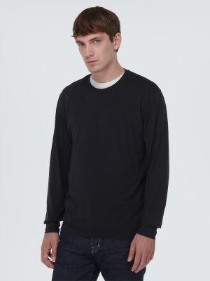 Medvilninis džemperis Tom Ford juoda