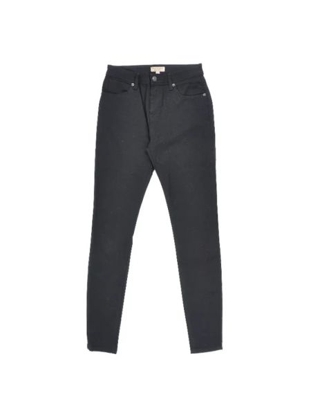 Jeans en coton Burberry Vintage noir