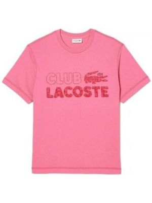 Majica kratki rukavi Lacoste ružičasta