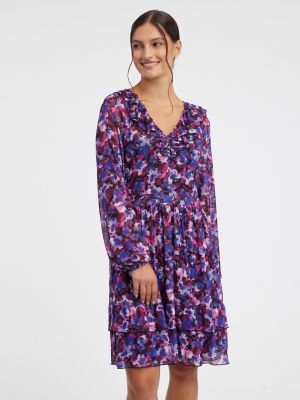 Obleka s cvetličnim vzorcem Orsay vijolična