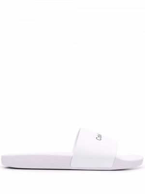 Trykt flip-flops Calvin Klein hvit