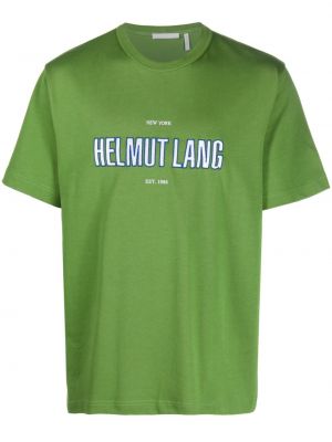 T-shirt con stampa Helmut Lang verde