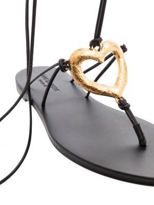 Sandales de motif coeur Saint Laurent