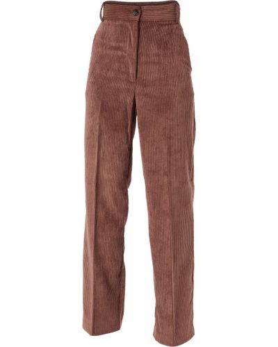 Широки панталони тип „марлен“ Sisley кафяво