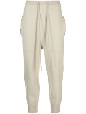 Pantalon de joggings en cachemire Rick Owens beige