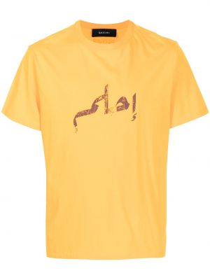 Camiseta con estampado Qasimi amarillo