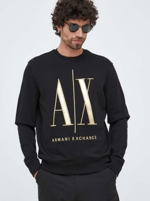 Pulover Armani Exchange črna