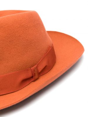 Plstěný klobouk Borsalino oranžový