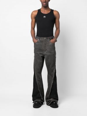 Straight jeans aus baumwoll ausgestellt Rick Owens Drkshdw grau