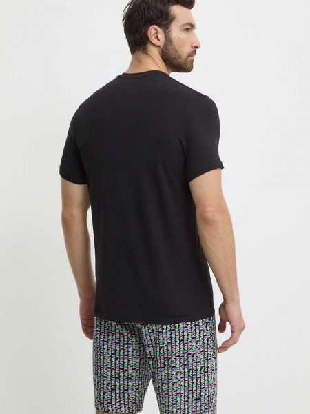 Pižama Emporio Armani Underwear črna