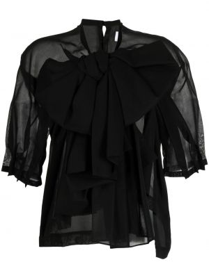 Bluse mit schleife aus baumwoll Comme Des Garçons Tao schwarz