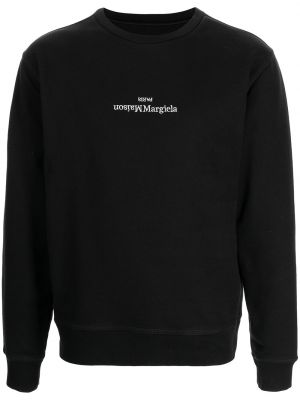 Sweatshirt mit stickerei Maison Margiela schwarz
