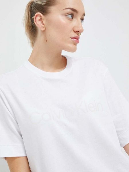 Sportovní tričko Calvin Klein Performance Effect bílá barva