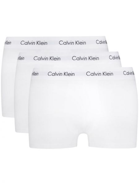 Madala vöökohaga sokid Calvin Klein Underwear valge