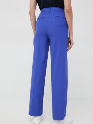 Pantaloni cu talie înaltă United Colors Of Benetton albastru
