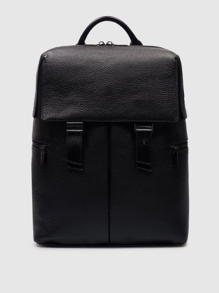 Черный кожаный рюкзак Giudi