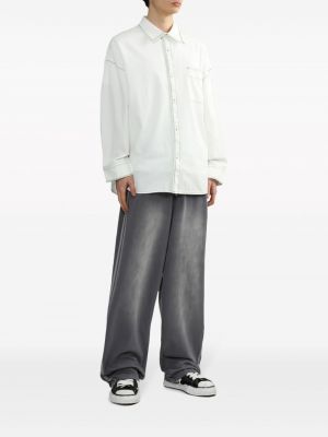 Pantalon en coton à rayures Five Cm gris