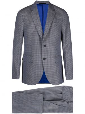 Kockovaný oblek Paul Smith modrá