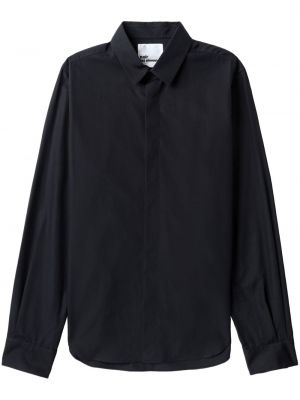 Koszula na guziki bawełniana z długim rękawem Noir Kei Ninomiya - сzarny
