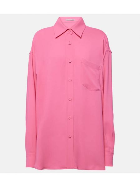 Camicia oversize con motivo a stelle Stella Mccartney rosa