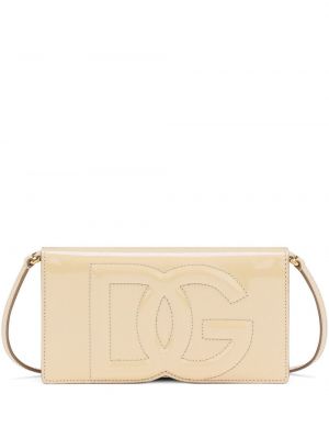 Leder tasche Dolce & Gabbana beige