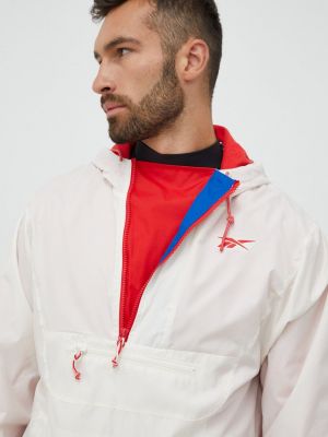 Anorak oversize relaxed fit Reebok Classic beżowa