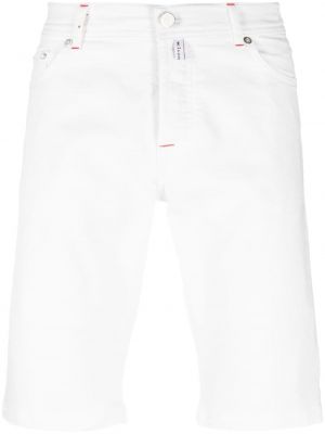 Shorts di jeans Kiton bianco