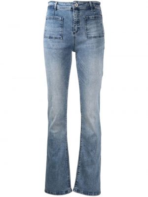 Jeans bootcut large Twinset bleu