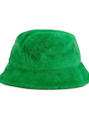 Кожа шапка Stand Studio зелено