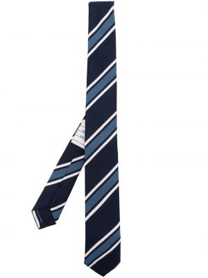 Pruhovaná bavlnená hodvábna kravata Thom Browne