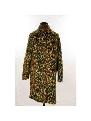 Abrigo de lana Louis Vuitton Vintage amarillo
