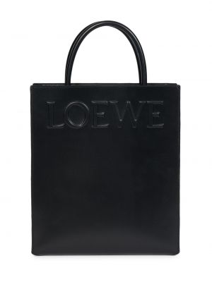 Кожаная сумка Loewe черная