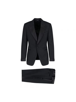 Czarny garnitur wełniany Tom Ford