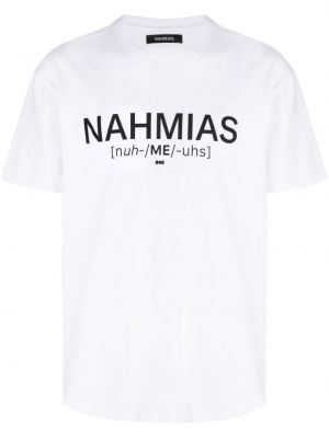 Raštuotas medvilninis marškinėliai Nahmias