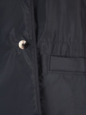Oboustranný prošívaný kabát Ganni černý