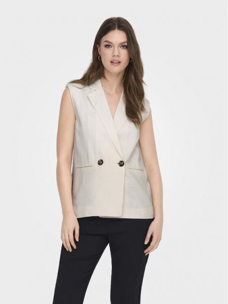 Gilet large Only blanc
