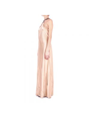 Sukienka długa Ralph Lauren brązowa