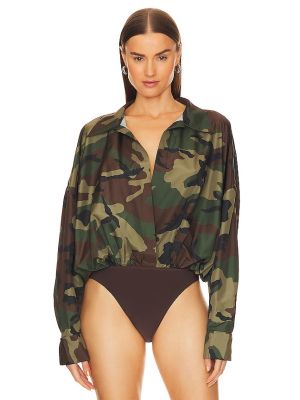 Kleid mit camouflage-print Norma Kamali
